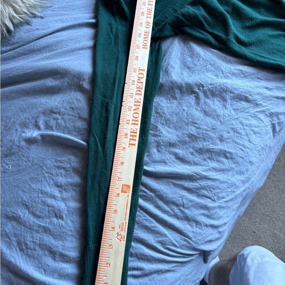 New York & Company Medium Sweater Green V-Neck Button Up Fancy Buttons - Picture 9 of 12